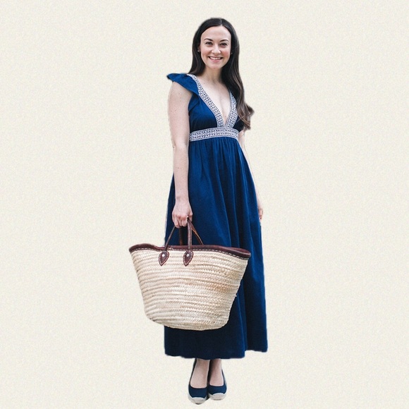 J. Crew Ruffle Deep V-Neck Beach Dress - Picture 2 of 9